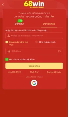 Đăng Ký 68WIN1 – Bắt Đầu Hành Trình Giải Trí Cực Đỉnh